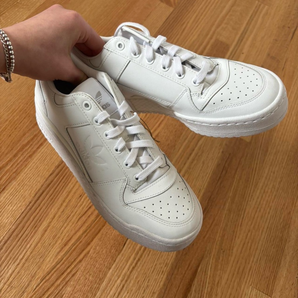 White Adidas Forum Bold Shoes